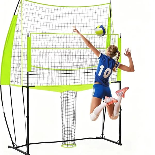 Volleyboldnet, Højdejusterbart, Holdbart Træningsudstyr,Neon Grøn