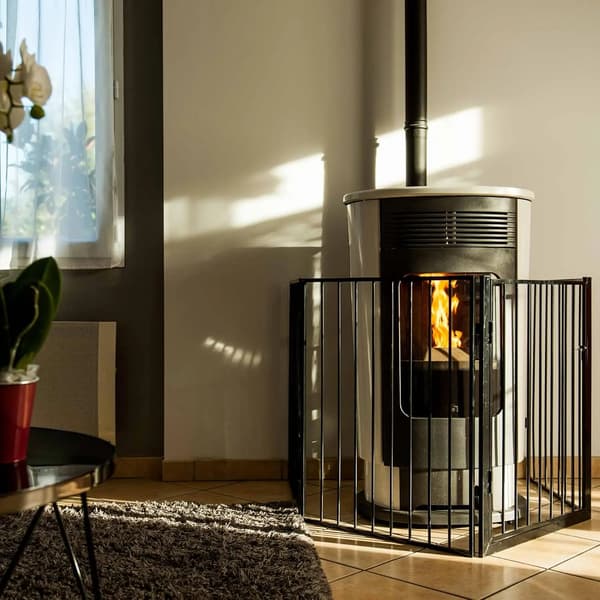 Eldstadsskydd, Justerbara Paneler, Inomhussäkerhetsdesign,svart