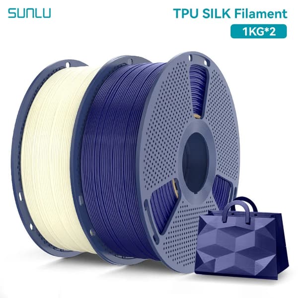 3D-printer filament, fleksibel TPU silke, glat overfladefinish,CW DB