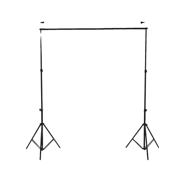 Fotobaggrundsstativ, Justerbar Højde, Holdbar Konstruktion,sort