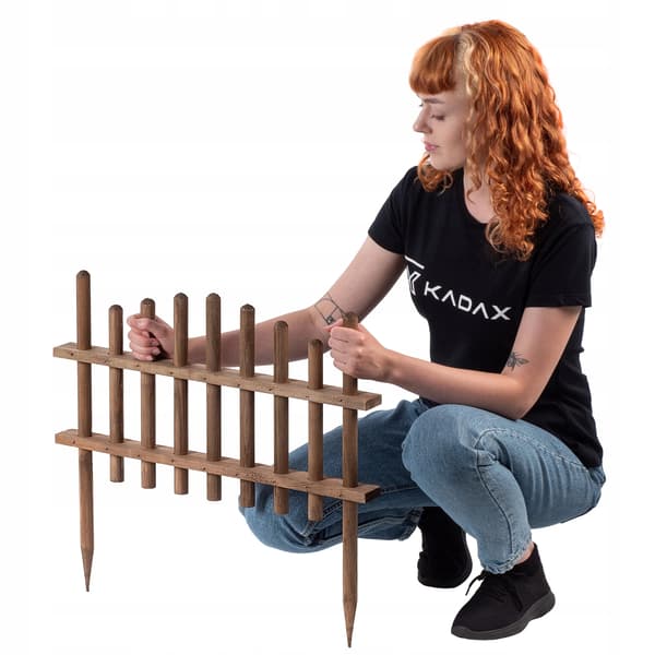 Trädgårdsstängsel, Hållbart Furu, Rustik Design,Brun