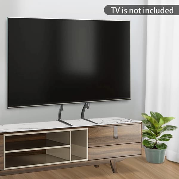 TV Stativ, Højdejusterbart, Robust Stål Konstruktion,sort