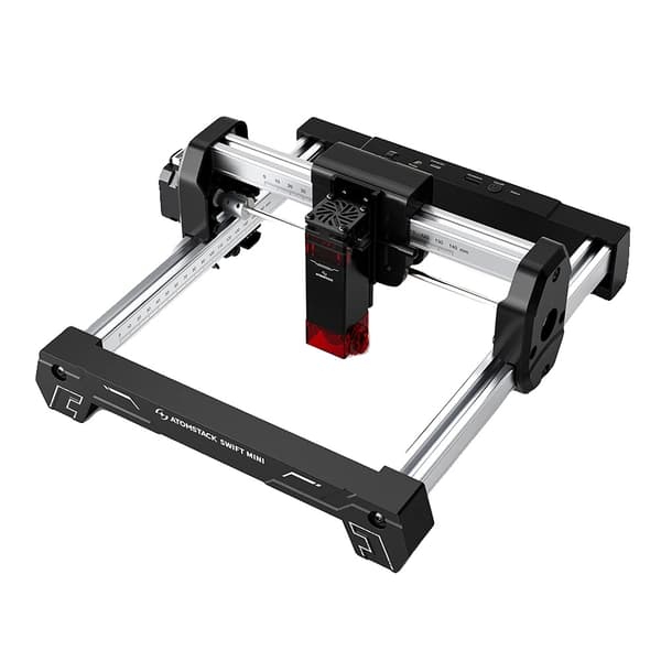 Lasergraver, 0,04 mm laserprik, 10000 mm/min hastighed,ATOMSTACK Swift Mini, EU