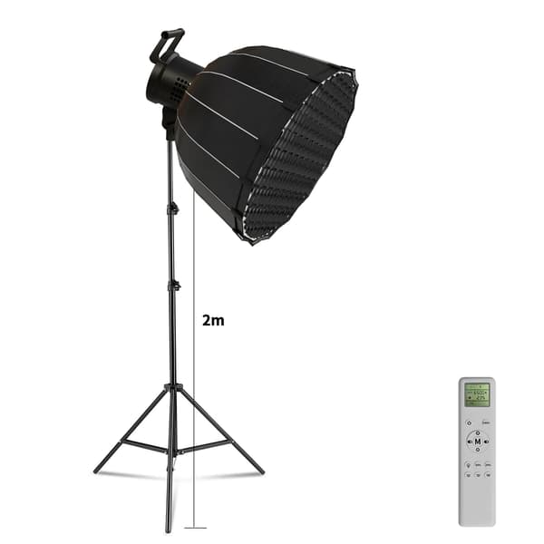 Fotografi COB Video Lys, Dagslys-Balanceret, Justerbar Montering,90 softbox stativ