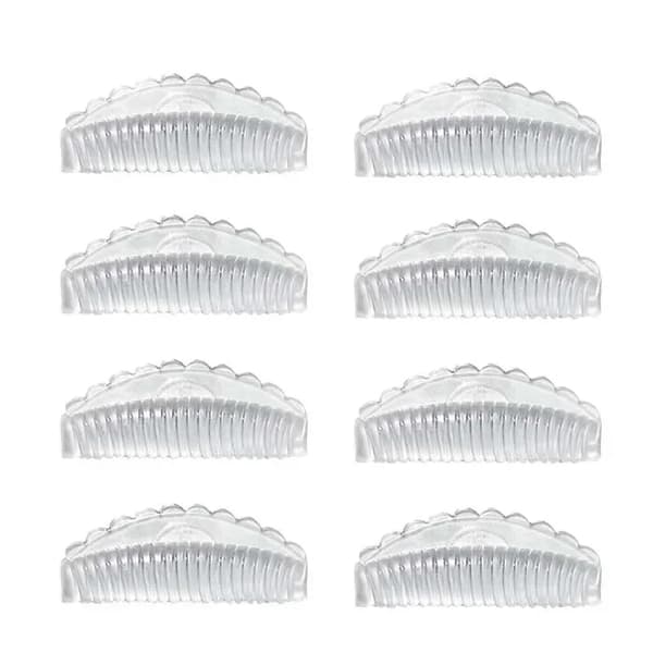 Silicone Vippe Perming Kit, 4 Genanvendelige Puder, Ergonomisk Design,4Pair-Clear