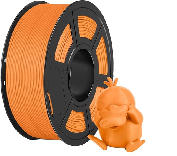 PLA Filament, Mat Finish, Passer til de fleste FDM 3D-printere,Appelsin