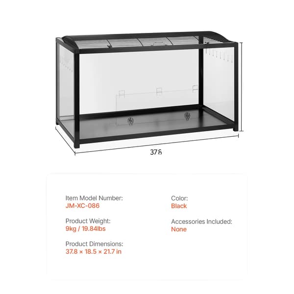 Hamsterbur, Transparenta Paneler, Ventilerad Design,35-40tum