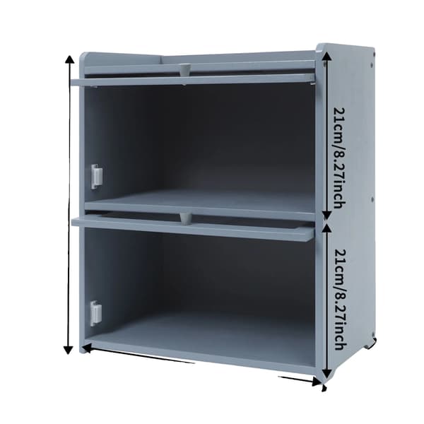 Förvaringsskåp, Hållbara Material, Modern Design,Mörkgrå