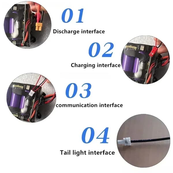Batteripack, 7800mAh kapacitet, Smart BMS-teknik,7800mah