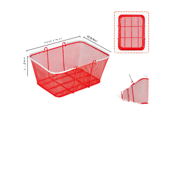 Indkøbskurve, Stabelbart Design, Holdbar Konstruktion,12 PCS