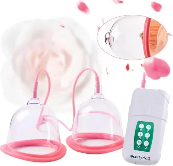 Bröstpump, Justerbart sug, Kompakt design,EU-kontakt, Rosa