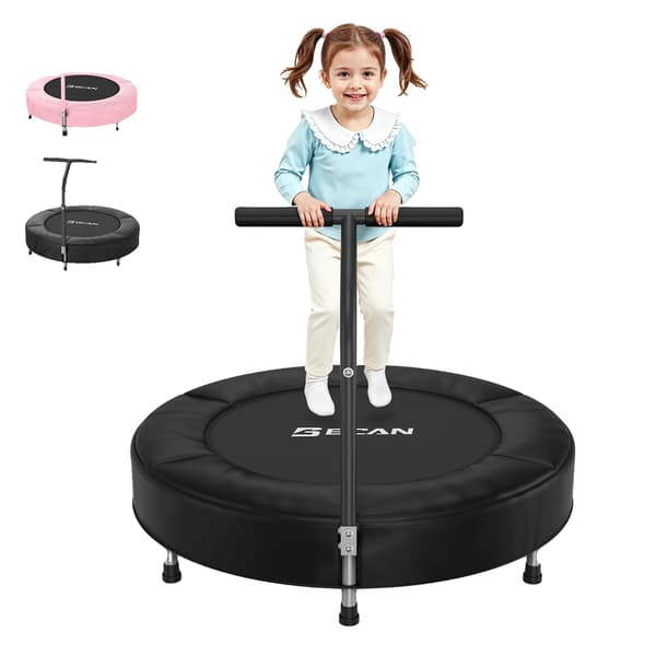 Trampolin, ASTM-certifierad, för inomhusbruk, svart