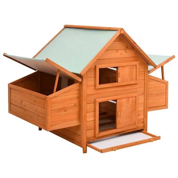Hønsebur, Solid Fyrretræ, Holdbart Design, 150X96X110 Cm,hær grøn