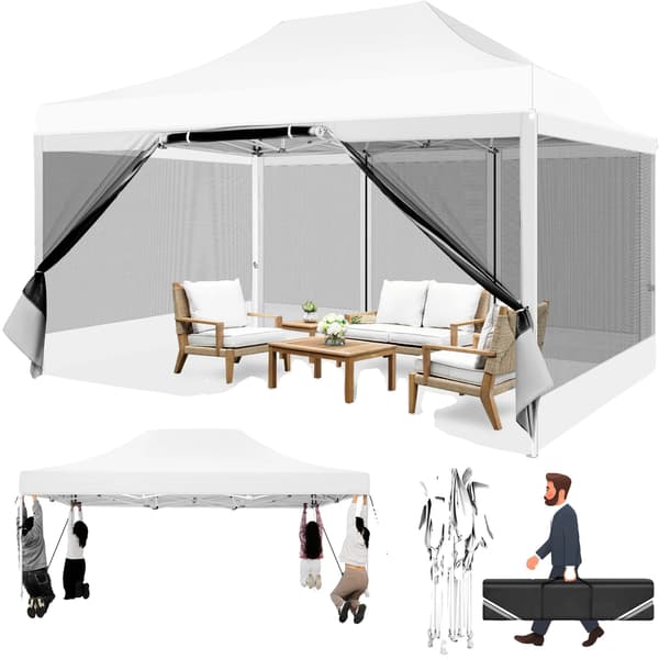 Paviljong, Vattentät Design, Insektskydd,Vit