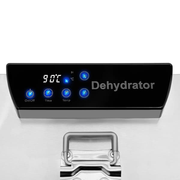 Matdehydrator, 6-lagersdesign, justerbar temperaturkontroll,Silver