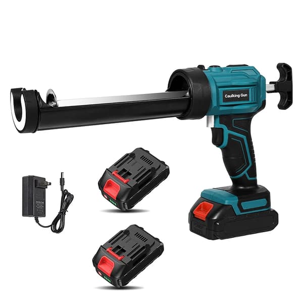 Trådlös elektrisk limpistol, justerbar hastighetskontroll, ergonomisk design,Med 2X Batteri (B)