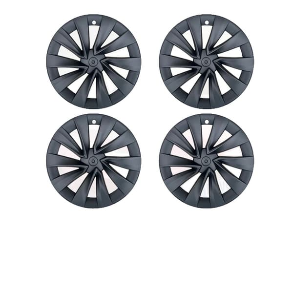 Hjulafdækning, 20 Tommer, Navkapsel Erstatning,matte sort, Til Tesla, Til Model Y Juniper