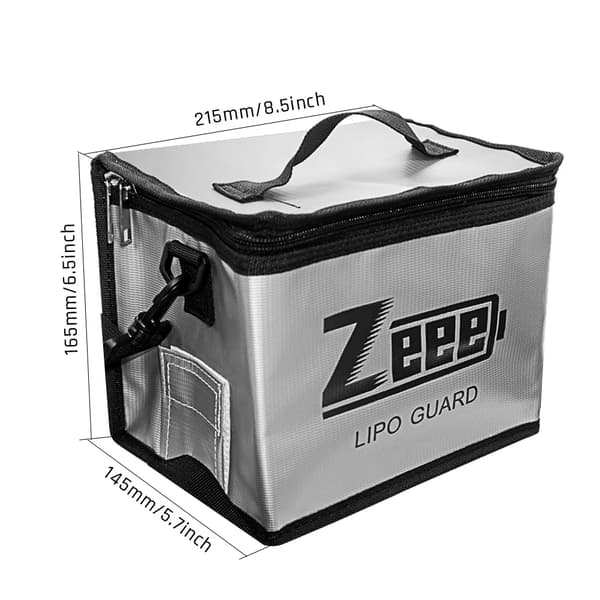 Lipo Batteriväska, Brandsäker, Explosionssäker Design,1Cell