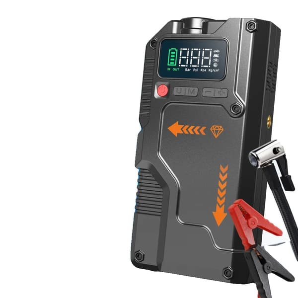 Bil Jump Starter, 10000mAh Kapacitet, 1000A Spidstrøm,Sort