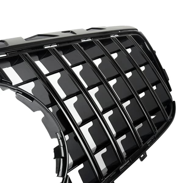 Framgrill, GTR-stil, hållbart ABS-material,Glansigt svart