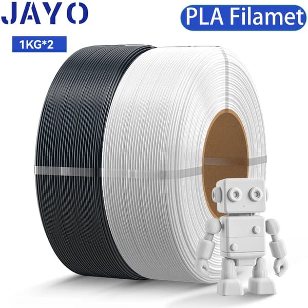 3D-printfilament, 1,75 mm diameter, miljøvenligt materiale,PLA BK WT 2.2KG