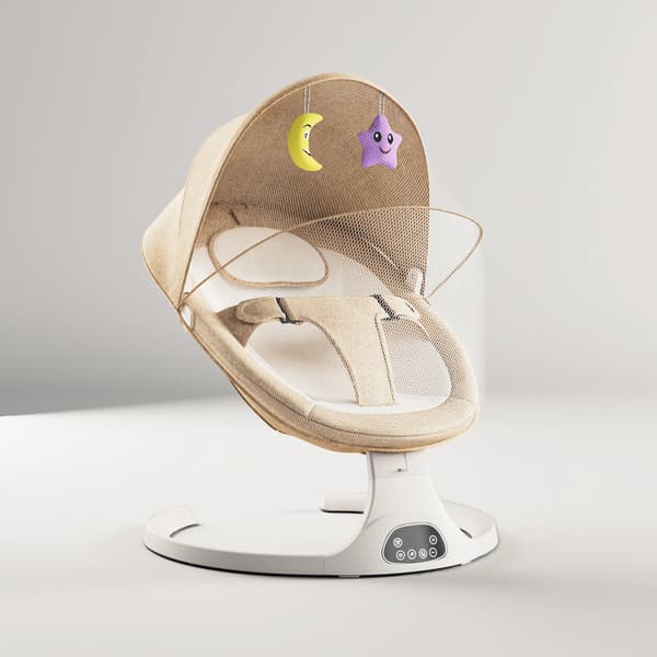 Babysving, 5 hastigheder, Bluetooth musik,M6-KHAKI