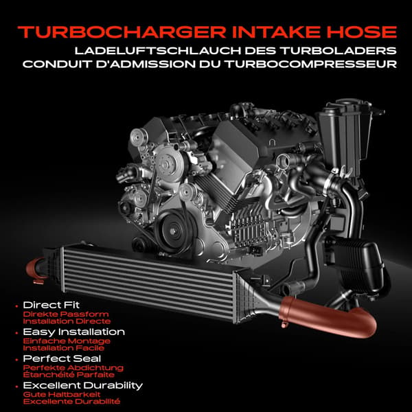 Radiatorslange, Længde 250 mm, Indvendig Diameter 45 mm, Kompatibel med Model E81 E87 E82, Gummimateriale, Intercooler Position