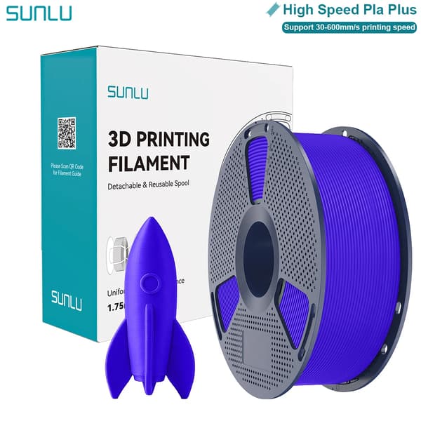 3D Filament, Hög Hållfasthet, Miljövänlig PLA Plus,1KG Blå