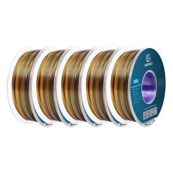 3D Filament, PLA Material, Høj Styrke,Lilla Guld Sort