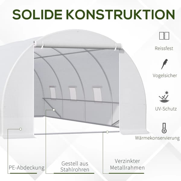 Växthus, Foliekonstruktioner, Väderskydd, VIT