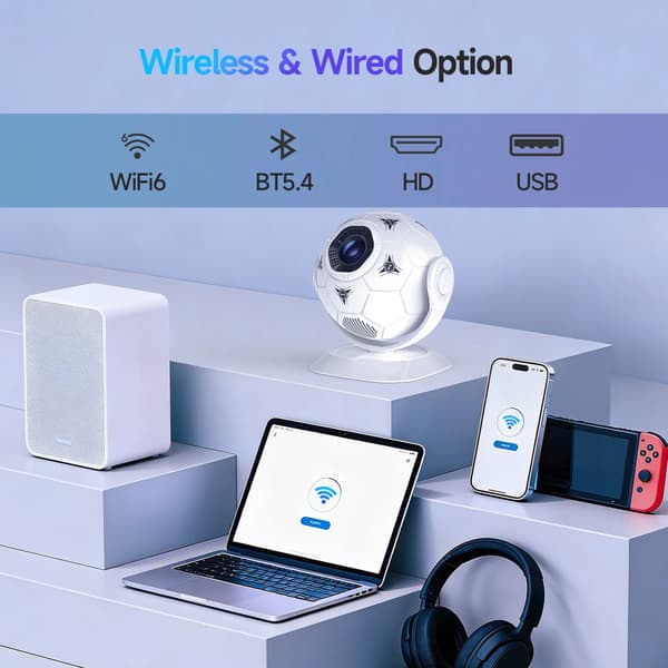 Projektor, 300 ANSI Lumen lysstyrke, Android operativsystem,HY300F
