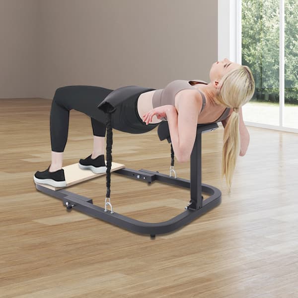 Hip Thrust Maskine, Sammenklappeligt Design, Høj Modstandstræning,sort