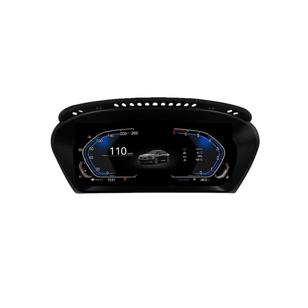 Instrumenttiryhmäpaneeli, 12,3 tuuman näyttö, luksusautolle 5-sarja E60 E61 E63 E64,E60 E61