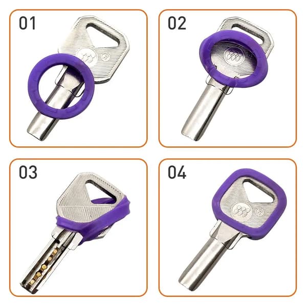Tastaturkapper, Blødt Silikone Materiale, Nem Identifikationsfunktion,50Pcs