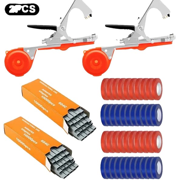 Växtbindningsmaskin, Hög Effektivitet, Användarvänlig Design,2PCS Röd