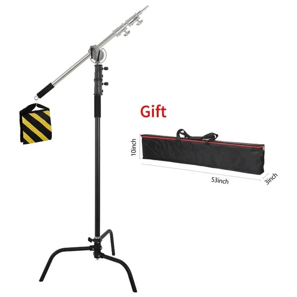 Fotografi Stativ, Justerbar Højde, Robust Design,2.6m sort sæt 2