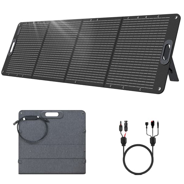 Solpanel, Bærbart Design, Høj Konverteringseffektivitet,SPC200 Sæt, 20.5V, 200W