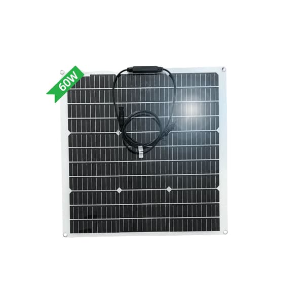 Solpanel, Lätt Design, Hög Effektivitet,60W  1PC