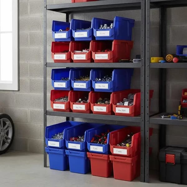Förvaringslådor, Stapelbar Design, Hållbart Plastmaterial,MULTI