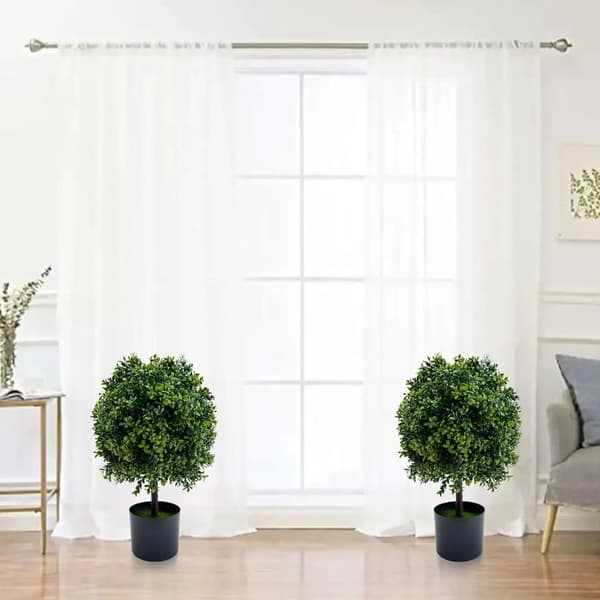 Kunstnerisk Topiary Bold, Sæt af 2, Indendørs Udendørs Dekor,50cm