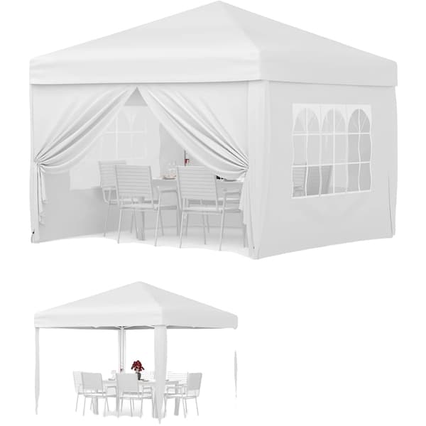 Paviljong, Vattentät Design, UV-Skydd,Vit