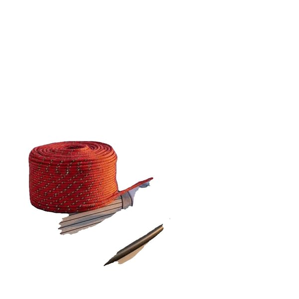 Segelbåtsrep, Hållbar Polypropen, UV-beständig,Röd