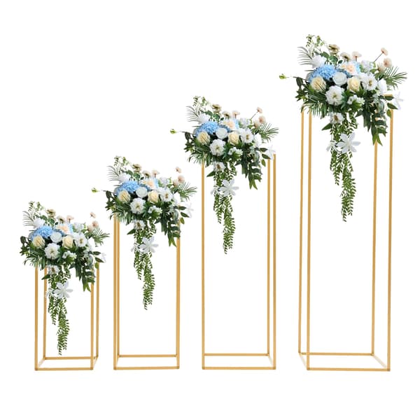 Blomsterställning Set, Elegant Design, Anpassningsbar Dekoration,Guld