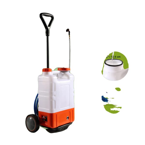 Rygsprøjte, batteridrevet, justerbart tryk,4 Gallon