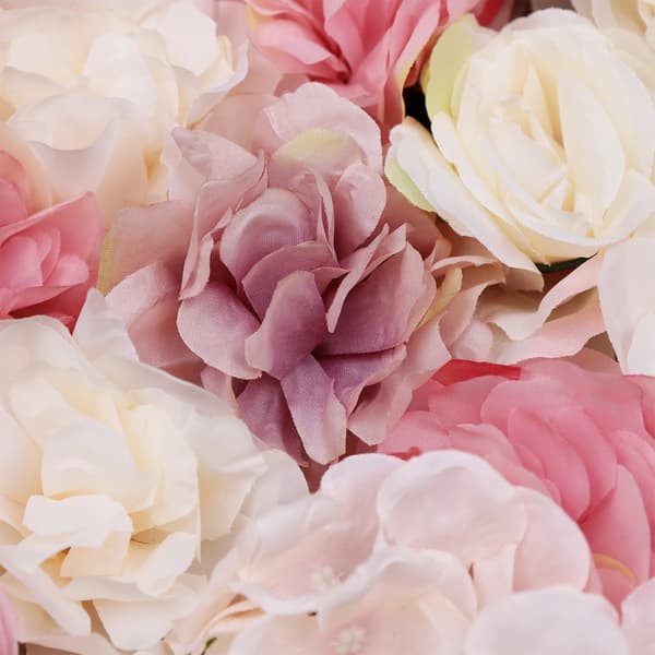 3D Blomster Vægpanel, 12 Stk, Elegant Design,Pink