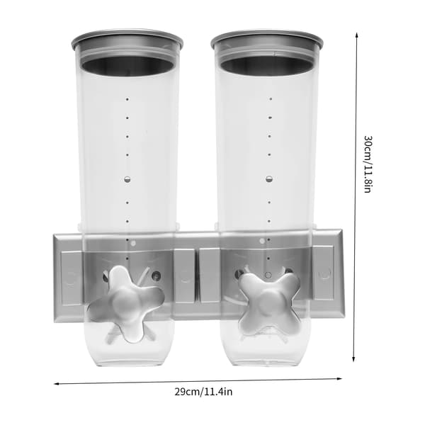 Matdispenser, Väggmonterad, Portionskontrollsystem,Silver