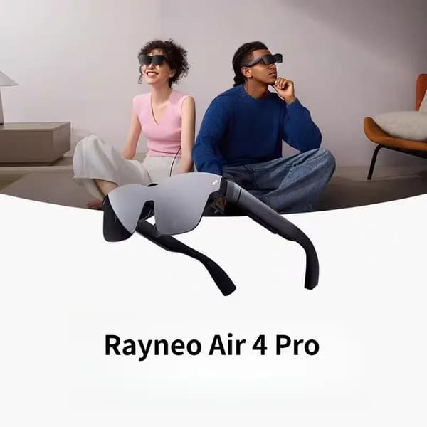 Smarte AR-briller, dobbeltlagsdisplay, 1200 nits lysstyrke,Rayneo Air 4 Pro