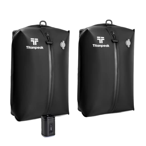 Kompressionsposer, Holdbart Materiale, Pladsbesparende Design,2bag1pumpTitanpeak