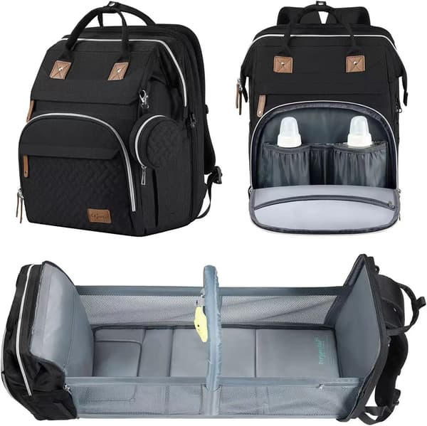 Blegetaske, Stor Kapacitet, Multi-Compartment Design,sort