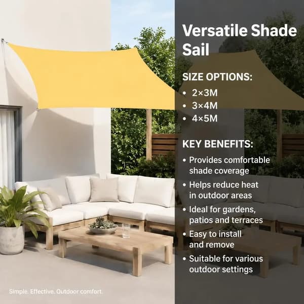 Sunsail, Kestävä HDPE-kangas, UV-suoja,Ole